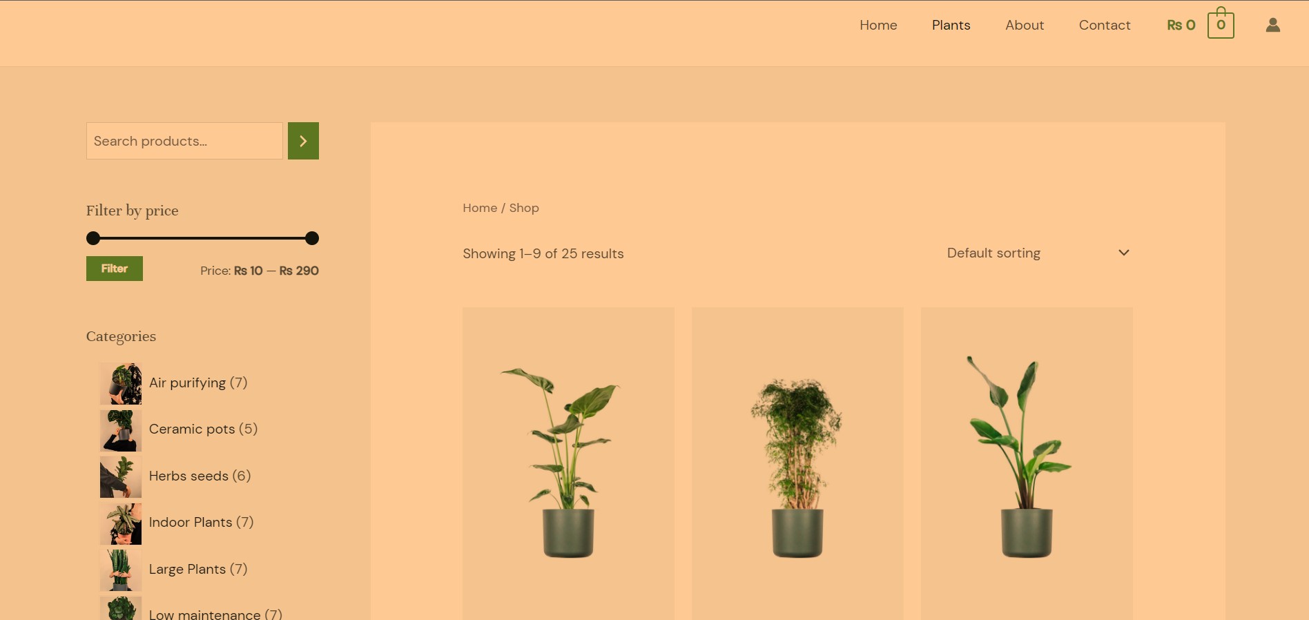 Wordpress seed store